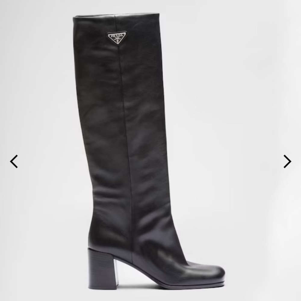 Prada Knee High Leather Boots